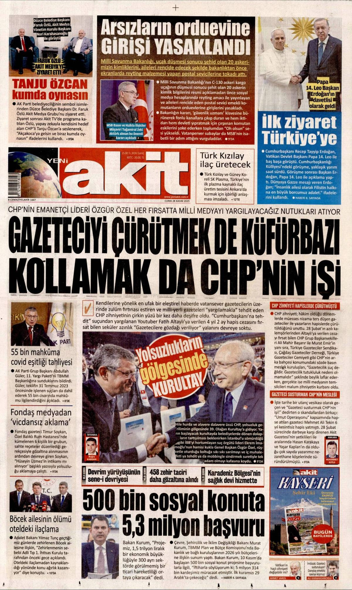 İznik, Papa için hazır... Dünyanın izlediği ziyaret manşetlerde! Hangi gazete nasıl gördü? 20