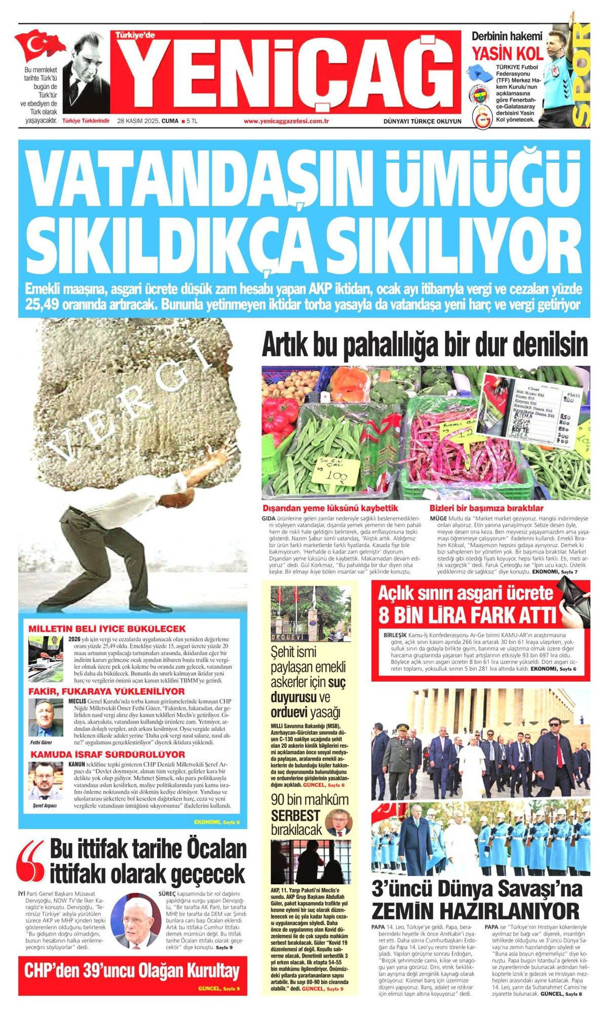 İznik, Papa için hazır... Dünyanın izlediği ziyaret manşetlerde! Hangi gazete nasıl gördü? 18