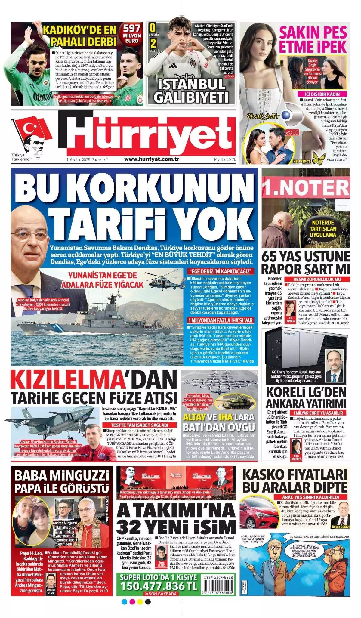 Havadaki kuralları değiştiren atış manşetlerde! KIZILELMA'dan dünyada bir ilk... 1