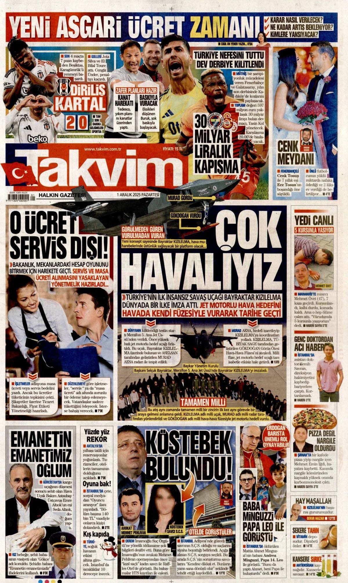 Havadaki kuralları değiştiren atış manşetlerde! KIZILELMA'dan dünyada bir ilk... 13