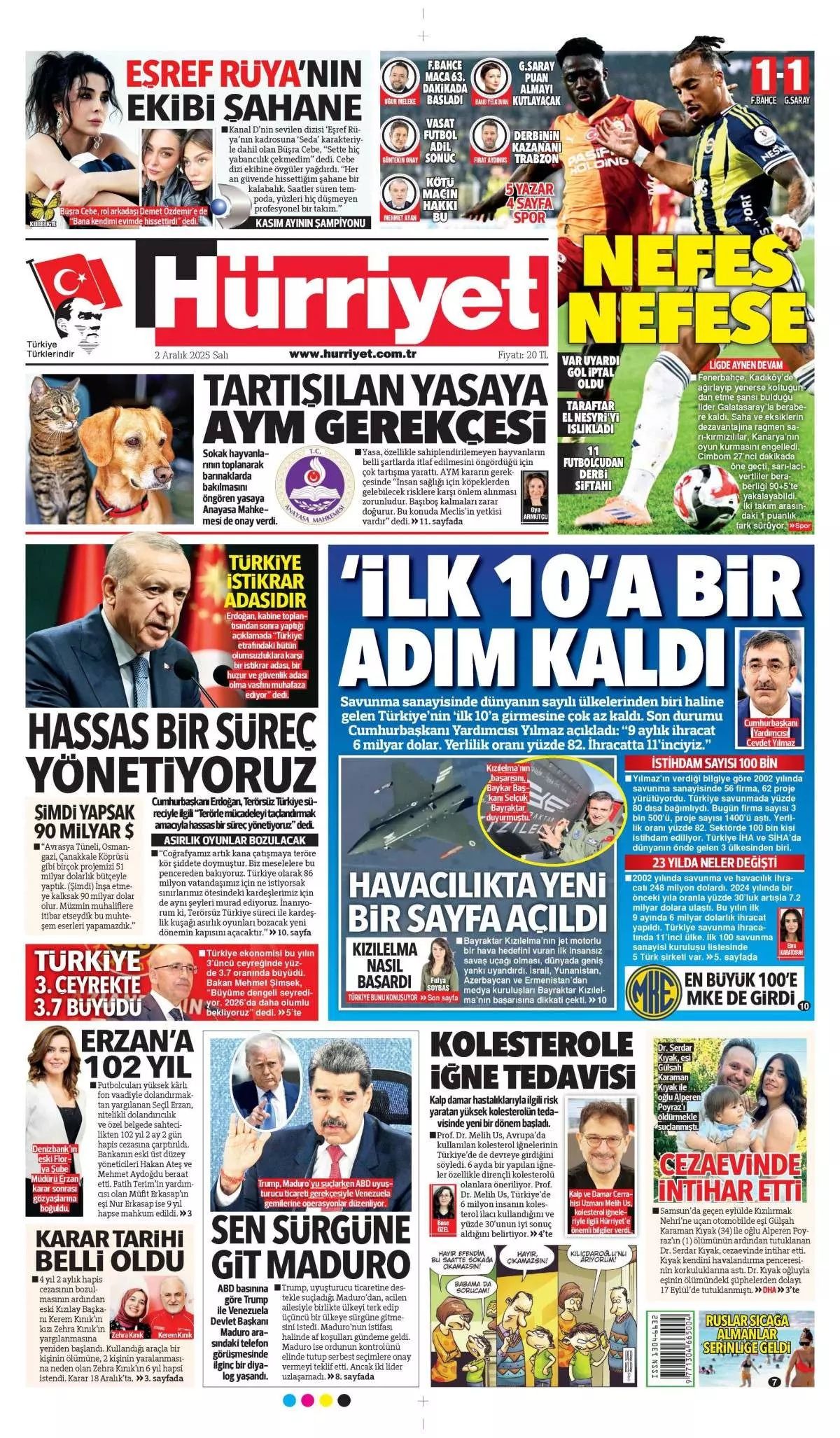 Topyekün kalkınma seferberliği başlıyor! Cumhurbaşkanı Erdoğan'ın müjdesi manşetlerde... 1