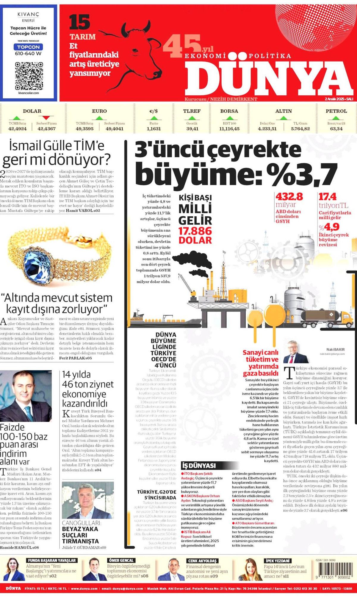 Topyekün kalkınma seferberliği başlıyor! Cumhurbaşkanı Erdoğan'ın müjdesi manşetlerde... 14