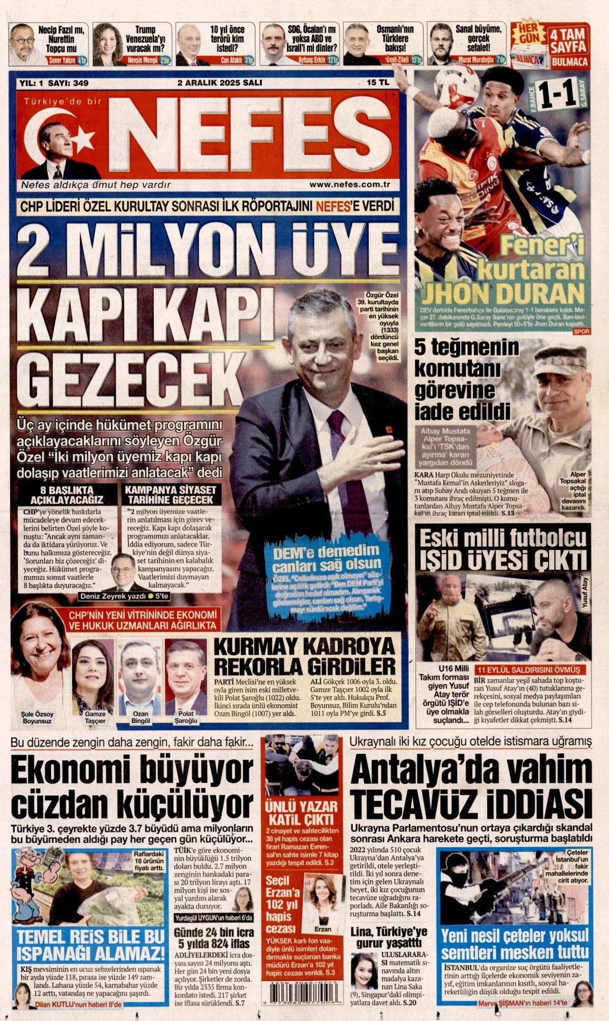 Topyekün kalkınma seferberliği başlıyor! Cumhurbaşkanı Erdoğan'ın müjdesi manşetlerde... 15