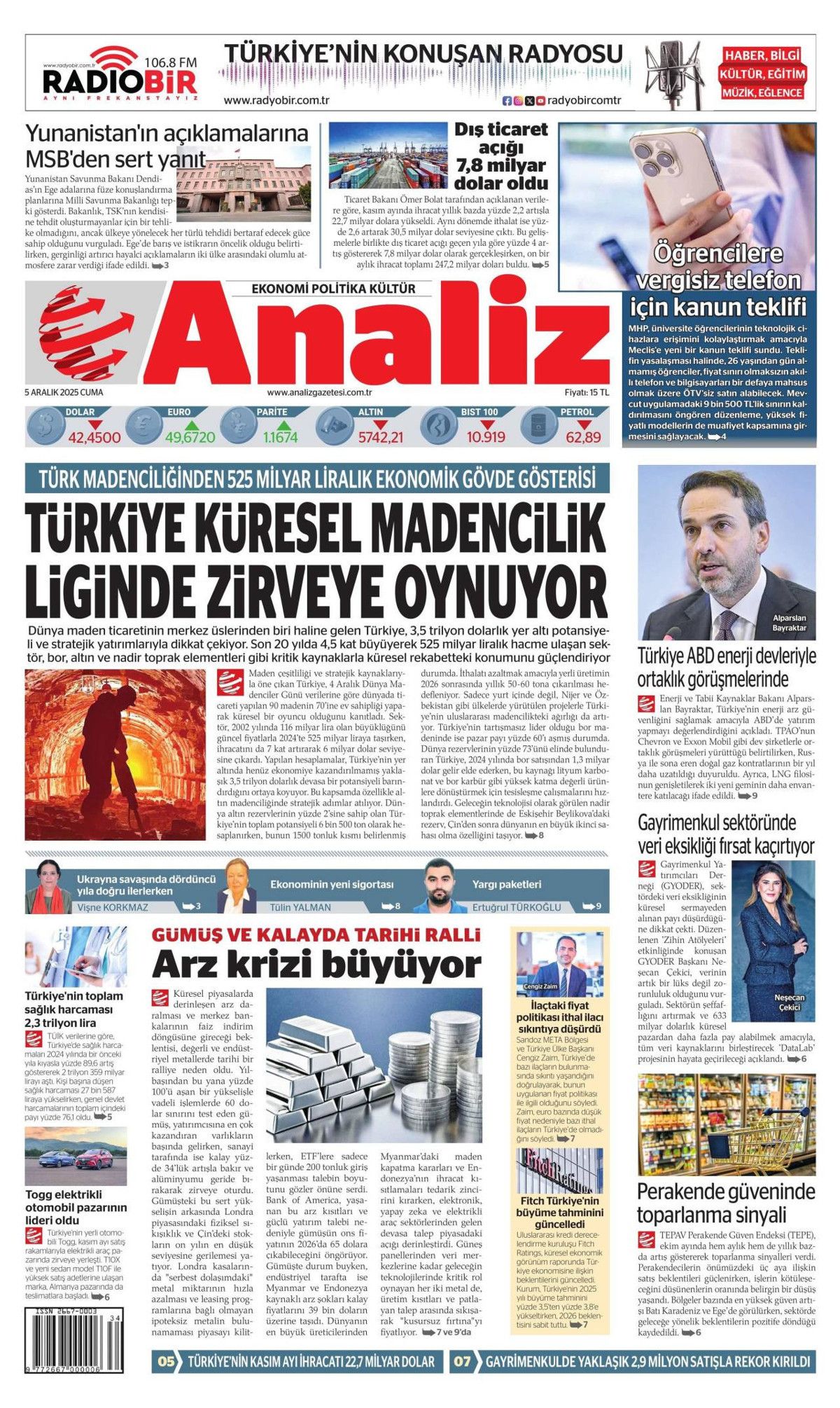 "Her türlü tehdidi bertaraf ederiz" Yunan Bakan Dendias'ın küstah sözlerine MSB'nin ayarı manşetlerde... 21