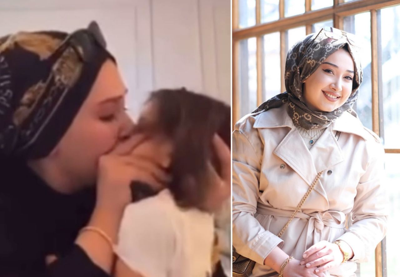 Fenomen Emure skandalı! Emine Şahin'in küçük kızı dudaklarından öptüğü video büyük tepki çekti: Bakanlık ve emniyete çağrı yapılıyor 1