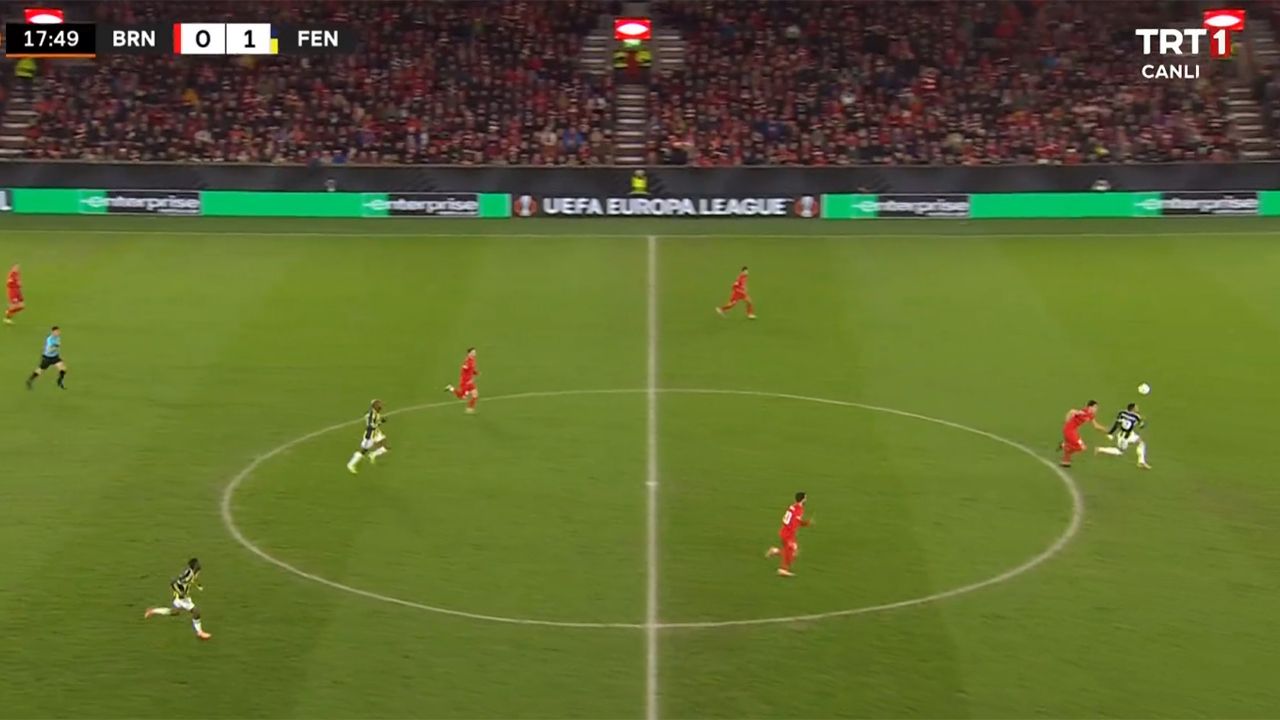 Brann'ın 10 kişi kaldığı pozisyon 1