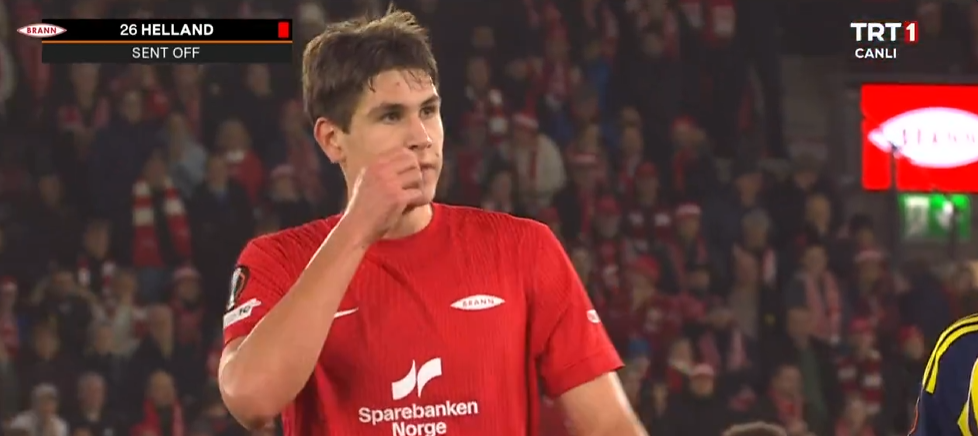 Brann'ın 10 kişi kaldığı pozisyon 5