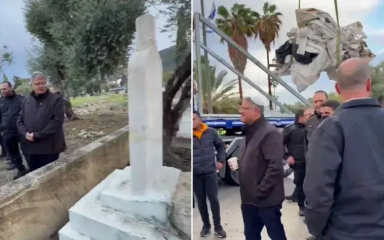 İsrail, mezarına bile tahammül edemedi! Siyonist Ben Gvir'den Kassam'ın mezarına baskın! "Yıkılsın" çağrısı gündemi salladı... 2