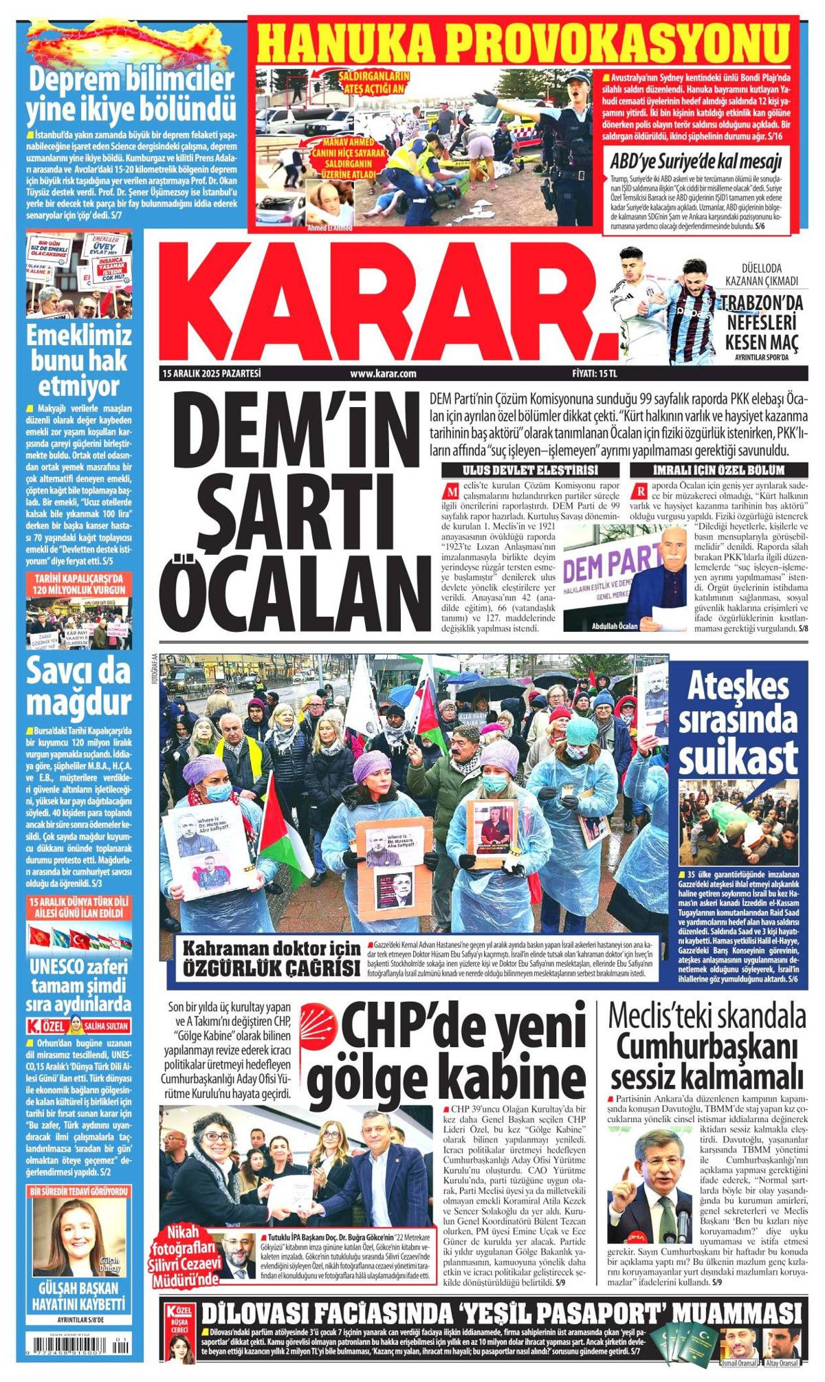 Ankara'da şifre: Stratejik sabır! İşte günün gazete manşetleri... 11