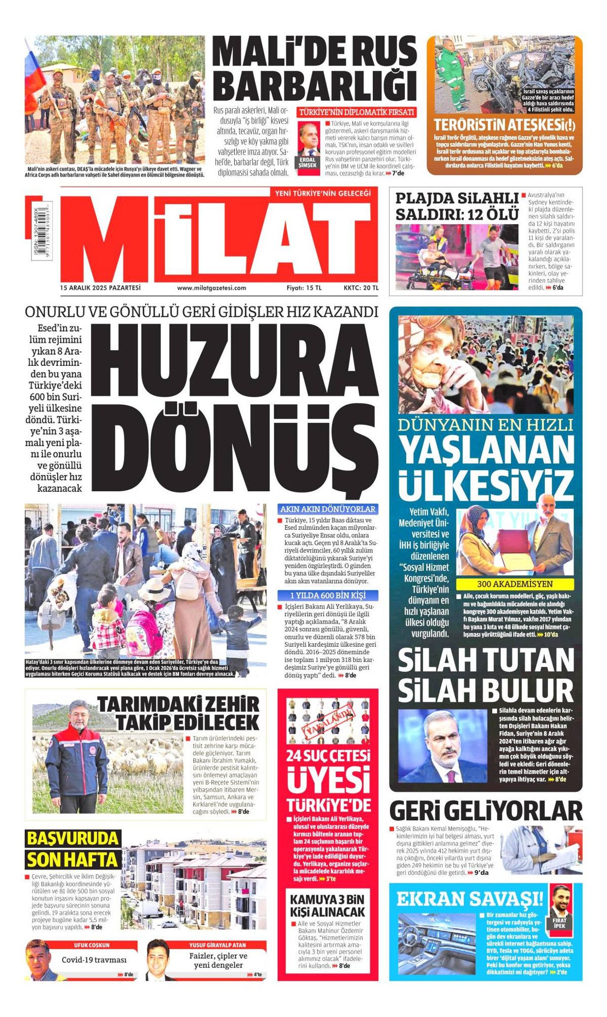 Ankara'da şifre: Stratejik sabır! İşte günün gazete manşetleri... 16