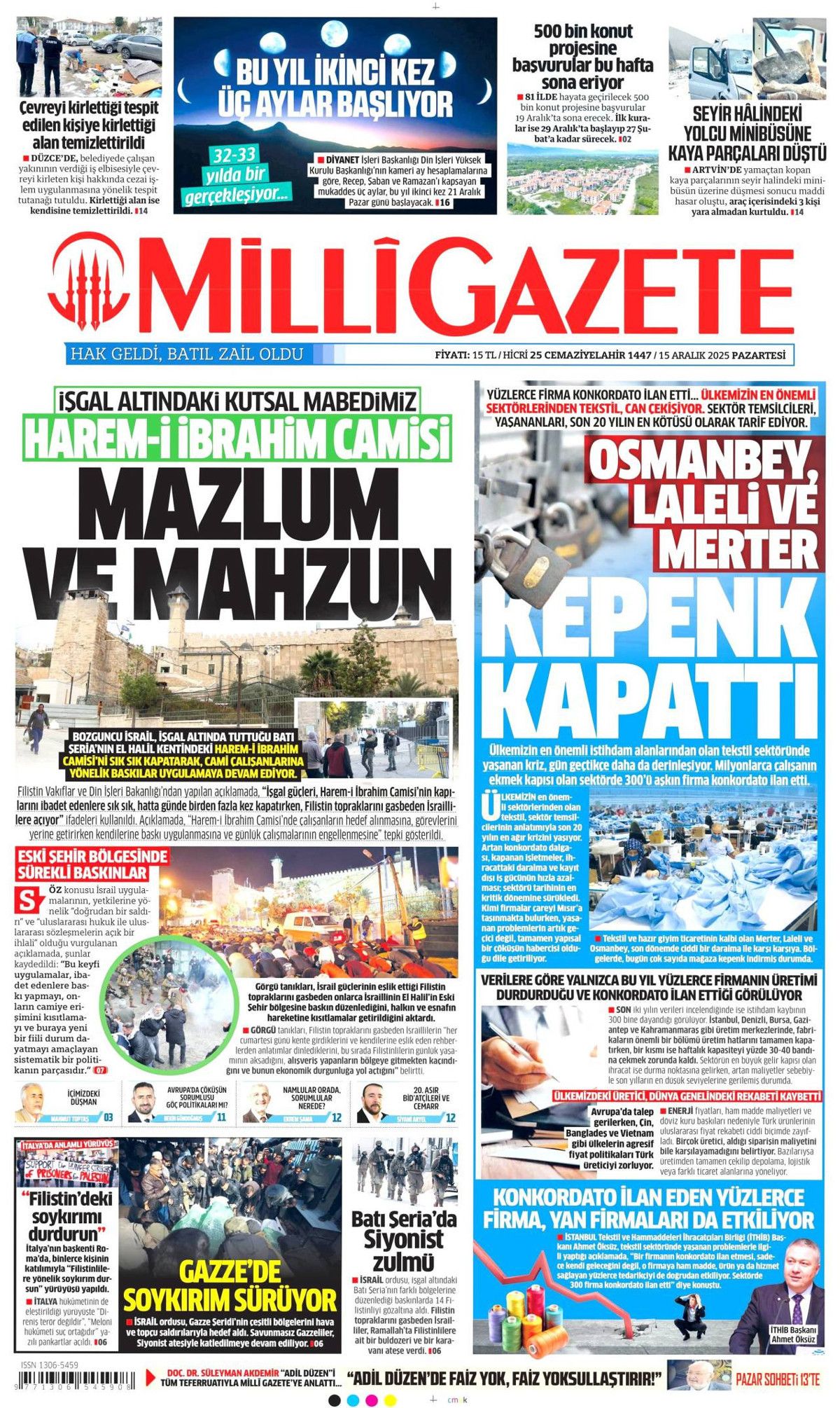 Ankara'da şifre: Stratejik sabır! İşte günün gazete manşetleri... 12