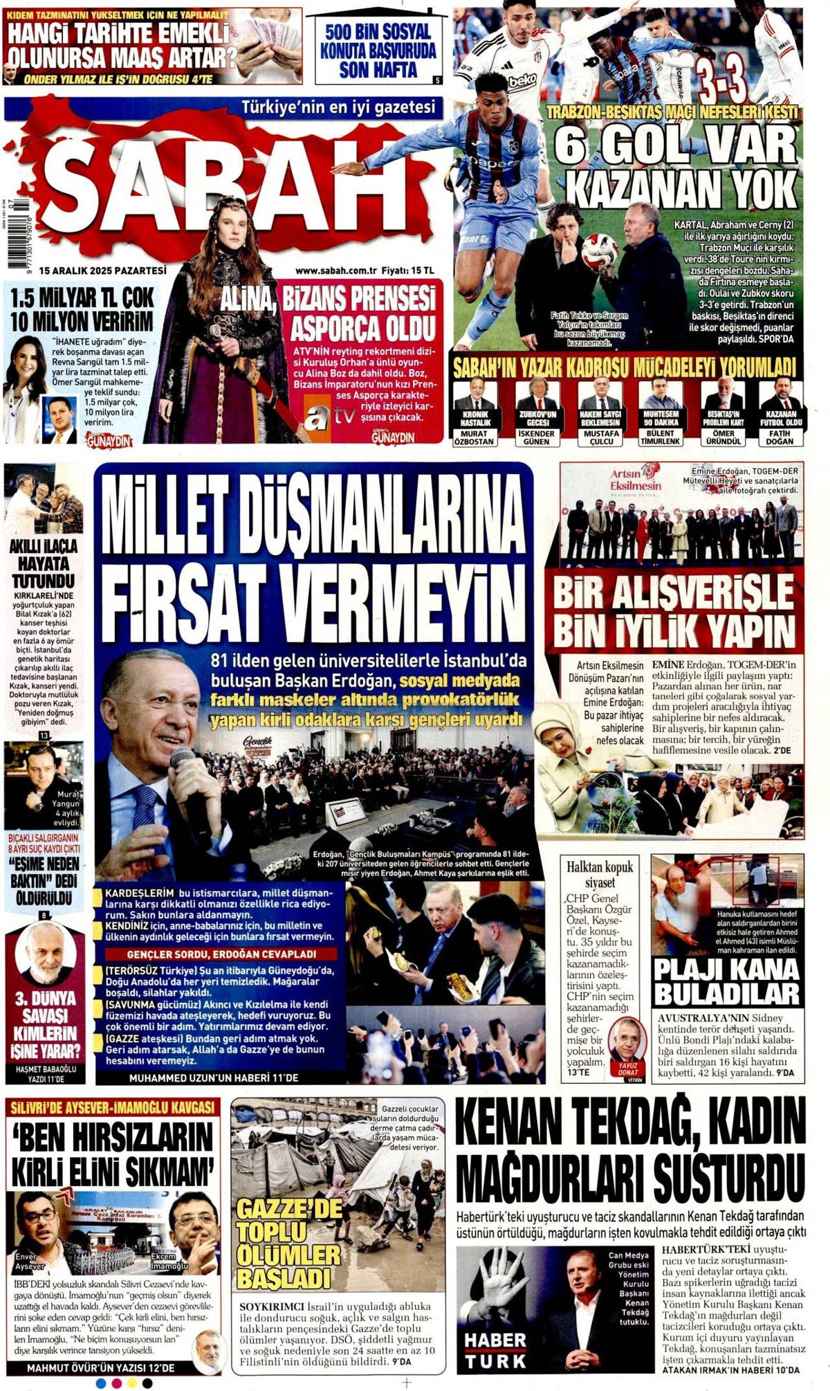 Ankara'da şifre: Stratejik sabır! İşte günün gazete manşetleri... 3