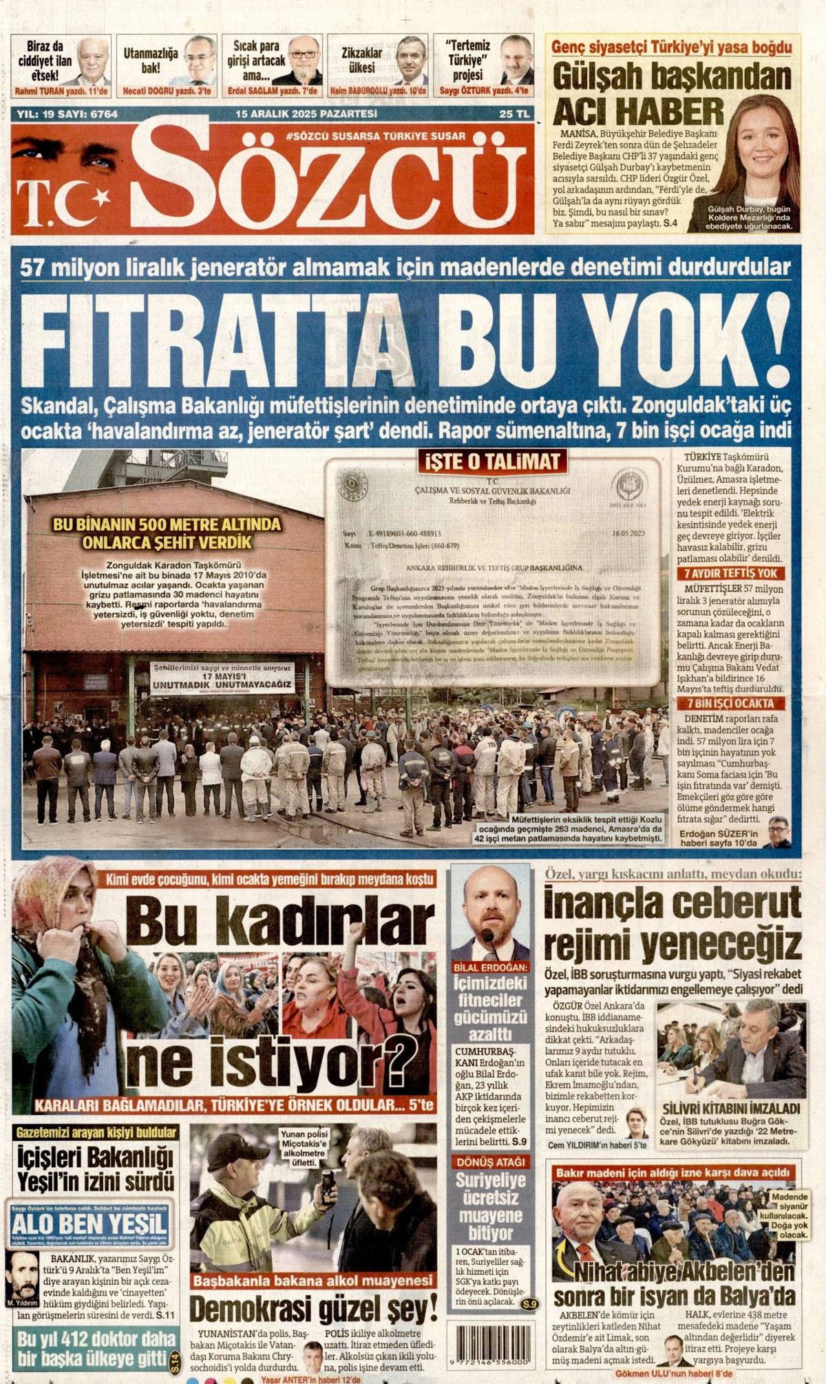Ankara'da şifre: Stratejik sabır! İşte günün gazete manşetleri... 5