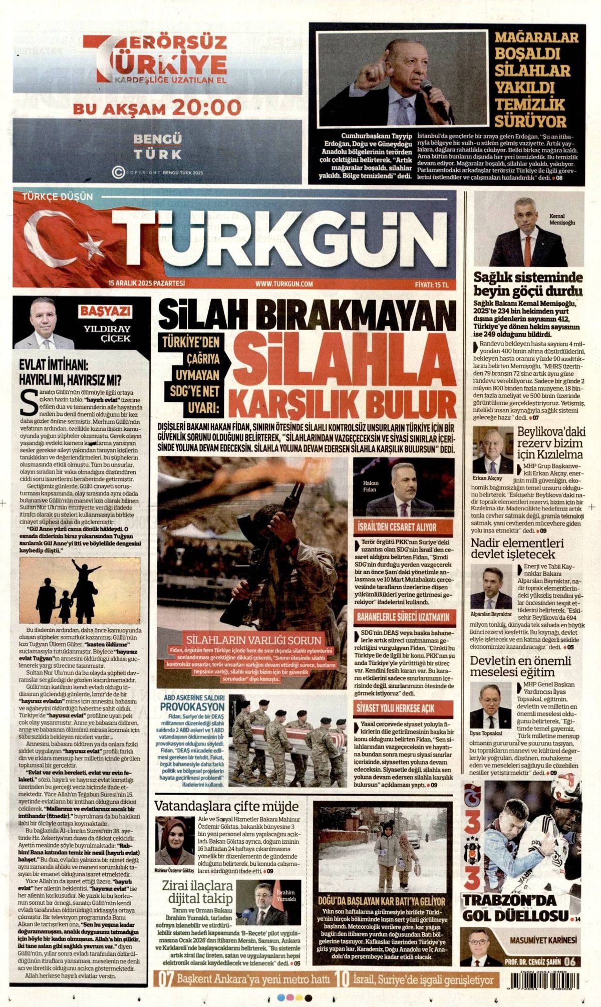 Ankara'da şifre: Stratejik sabır! İşte günün gazete manşetleri... 7