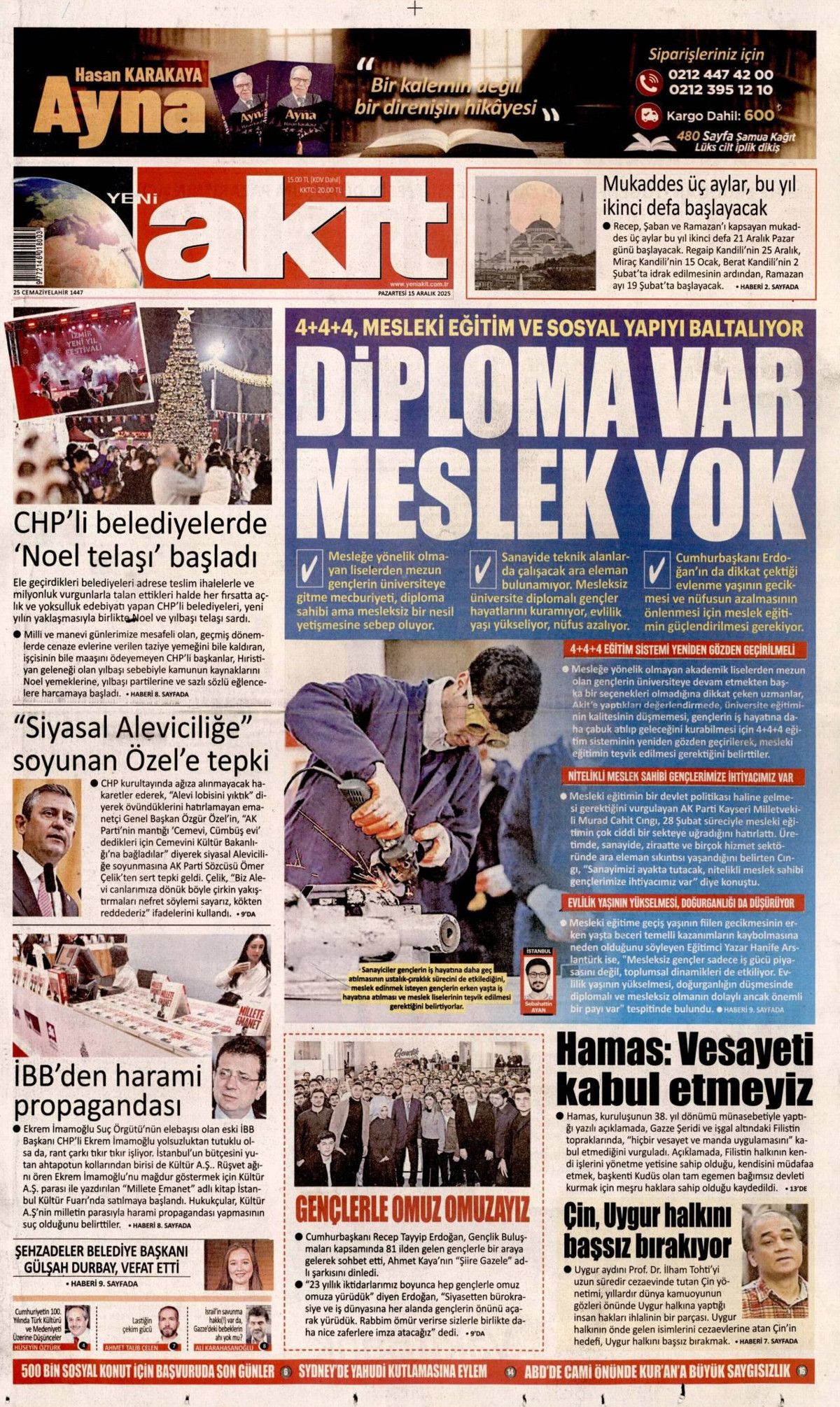 Ankara'da şifre: Stratejik sabır! İşte günün gazete manşetleri... 14