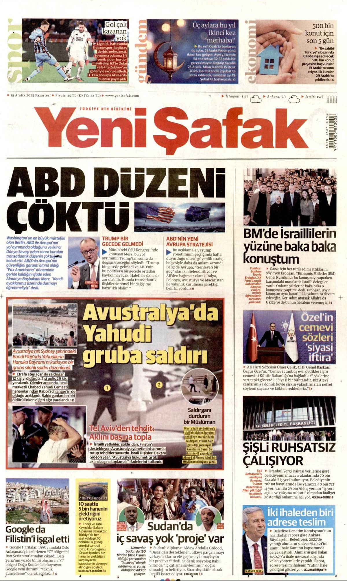 Ankara'da şifre: Stratejik sabır! İşte günün gazete manşetleri... 4