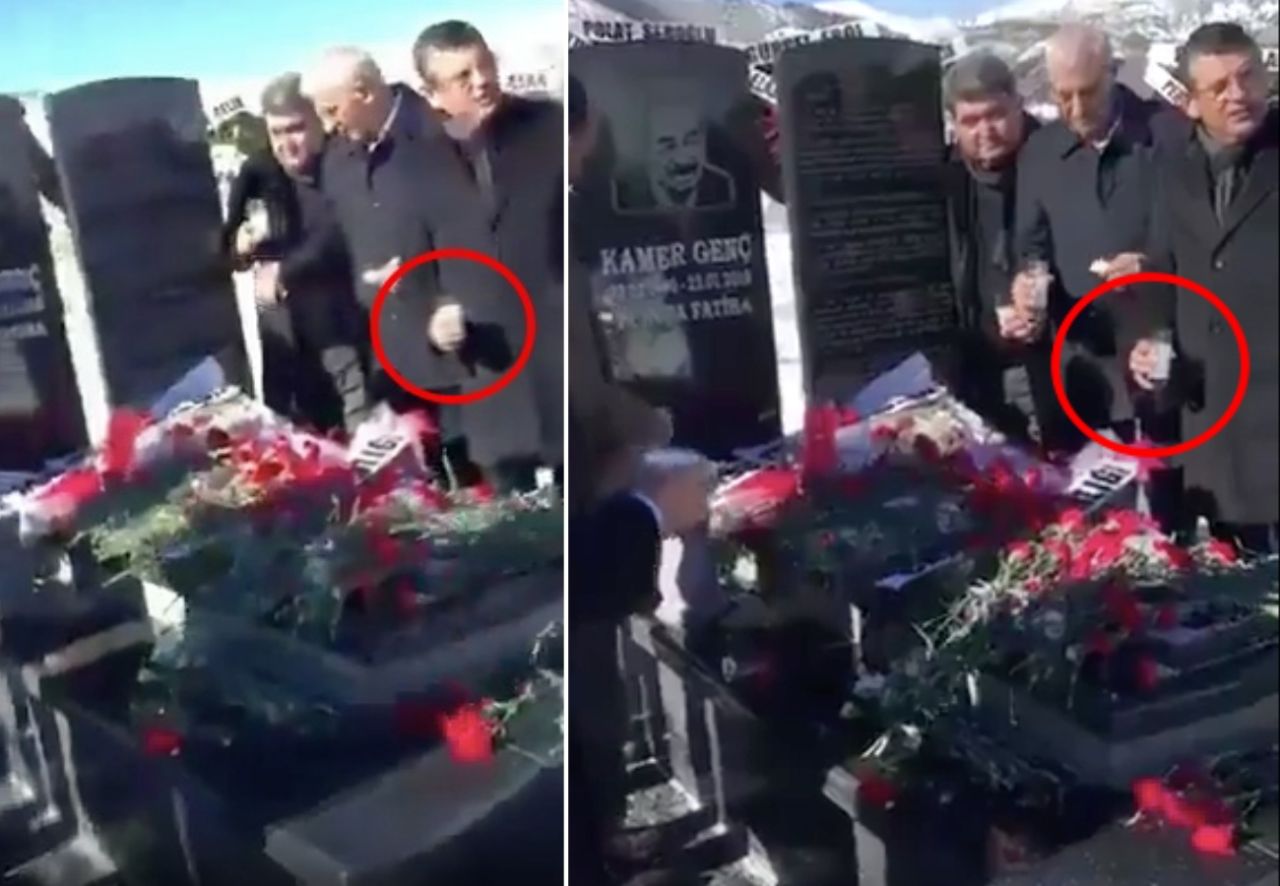 Mezar değil, çilingir sofrası... Özgür Özel ve Veli Ağbaba’nın Kamer Genç'in mezarı başında rakı içtiği anlar infial yarattı! "Vasiyet" iddiası yalanlandı... 1