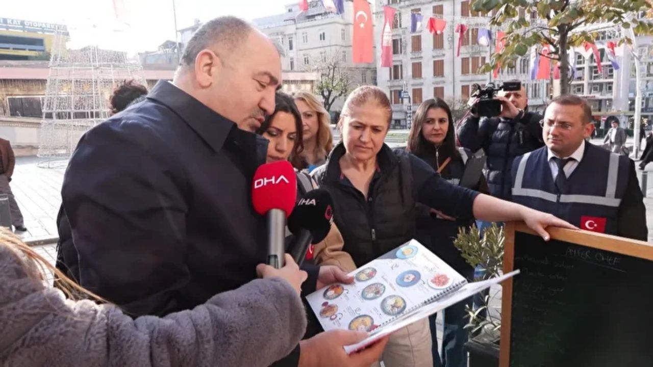 Ticaret Bakanlığı'ndan yıl başı öncesi İstiklal Caddesi'nde fahiş fiyat denetimi! Menüler tek tek incelendi... 5