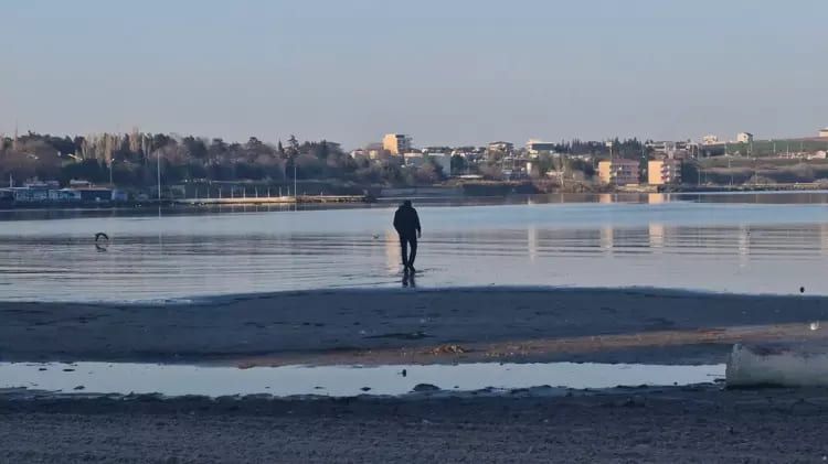 Tekirdağ’da korkutan görüntü! Deniz 20 metre çekildi 5