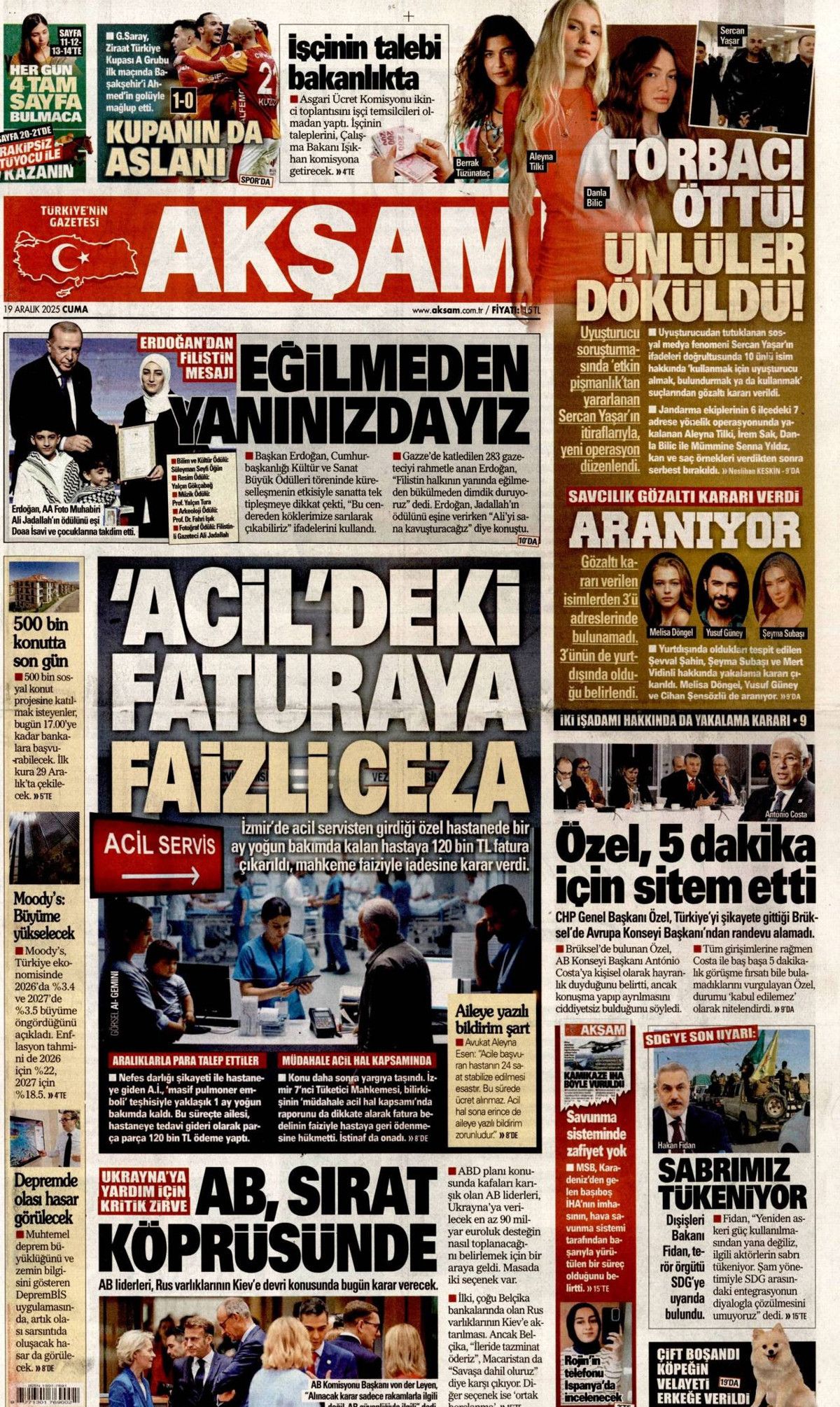 İtirafla gelen dalga... Ünlülere uyuşturucu operasyonu gazete manşetlerinde! 12