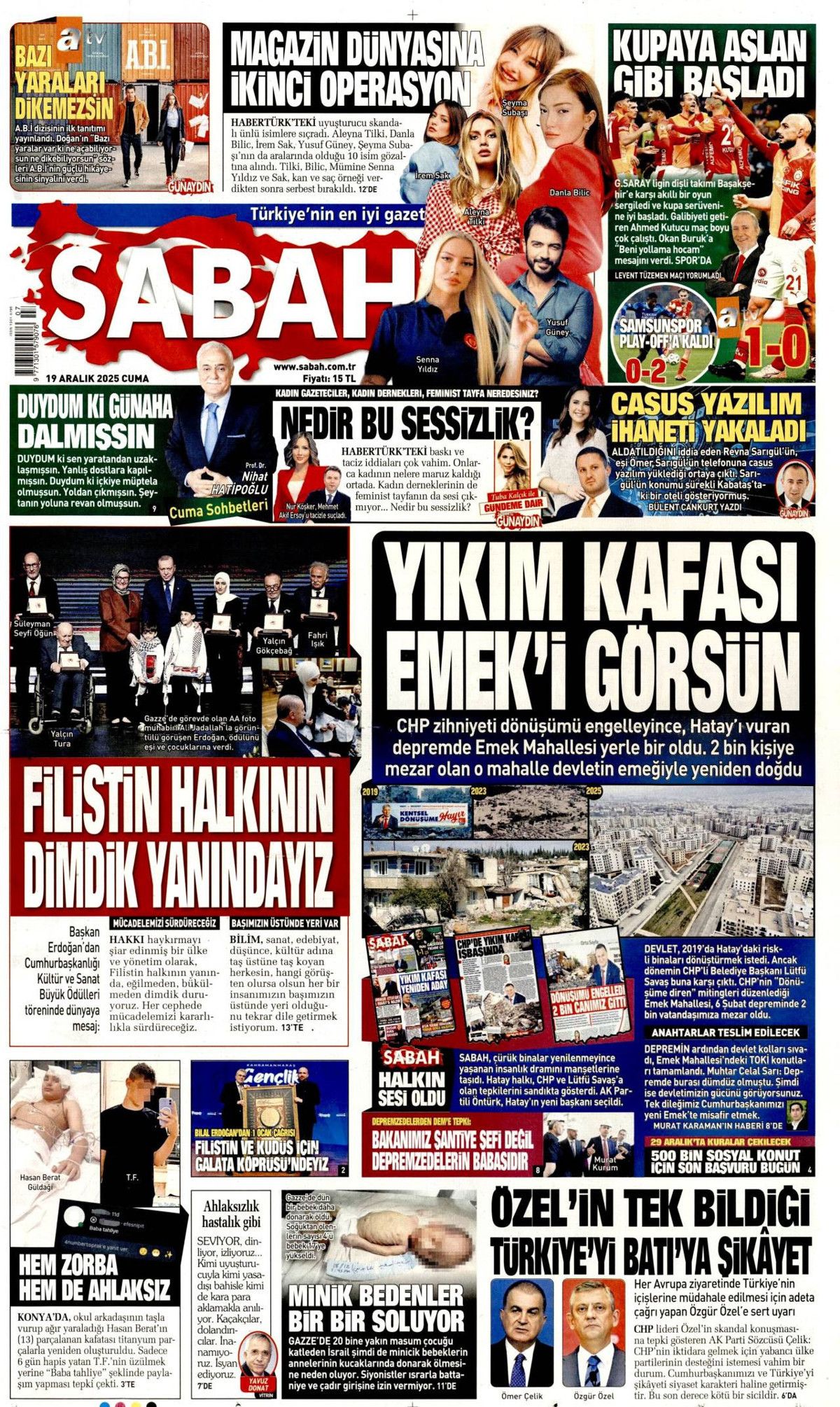 İtirafla gelen dalga... Ünlülere uyuşturucu operasyonu gazete manşetlerinde! 3