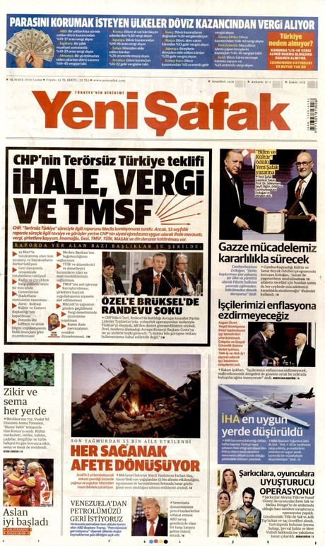 Yeni Şafak neden 3 gündür aynı sürmanşeti veriyor? Dikkat çeken döviz vergisi vurgusu... 2