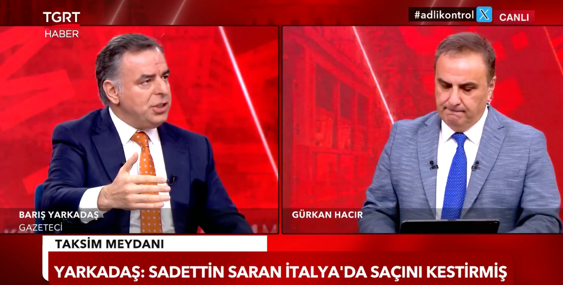 "Sadettin Saran gözaltına alınmadan önce saçını ve tırnağını kestirmiş! Numune alamamışlar" Barış Yarkadaş gündeme bomba gibi düşen detayı canlı yayında paylaştı 6