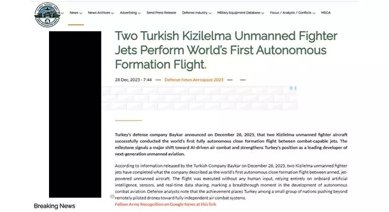 Türkiye’nin KIZILELMA hamlesi dünya basınında yankılandı! İsrail basını: Türkiye altın çağı başlattı! 7