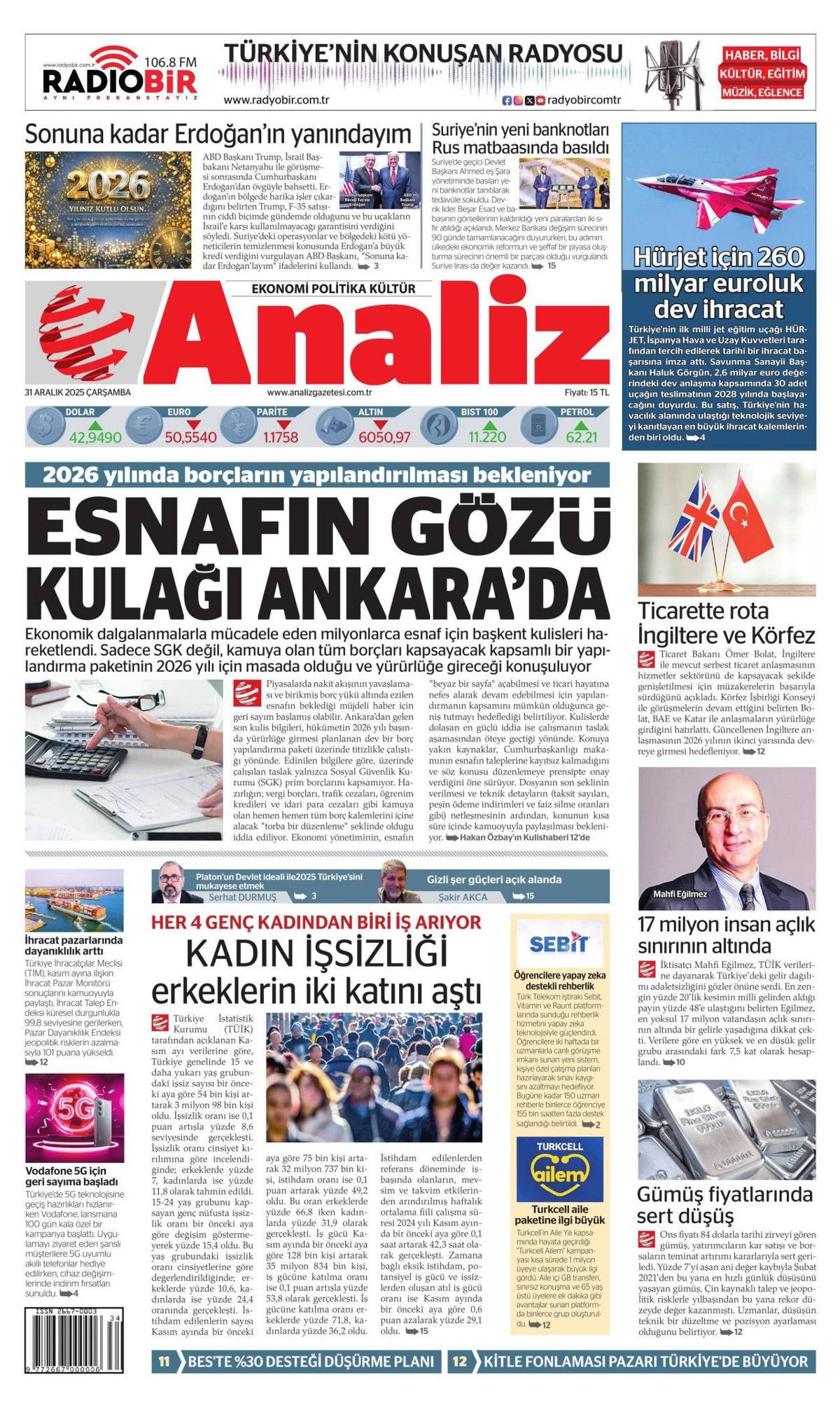 DEAŞ'a karşı büyük temizlik başladı! Elebaşları da yakalandı... 31 Aralık Çarşamba gazete manşetleri 20