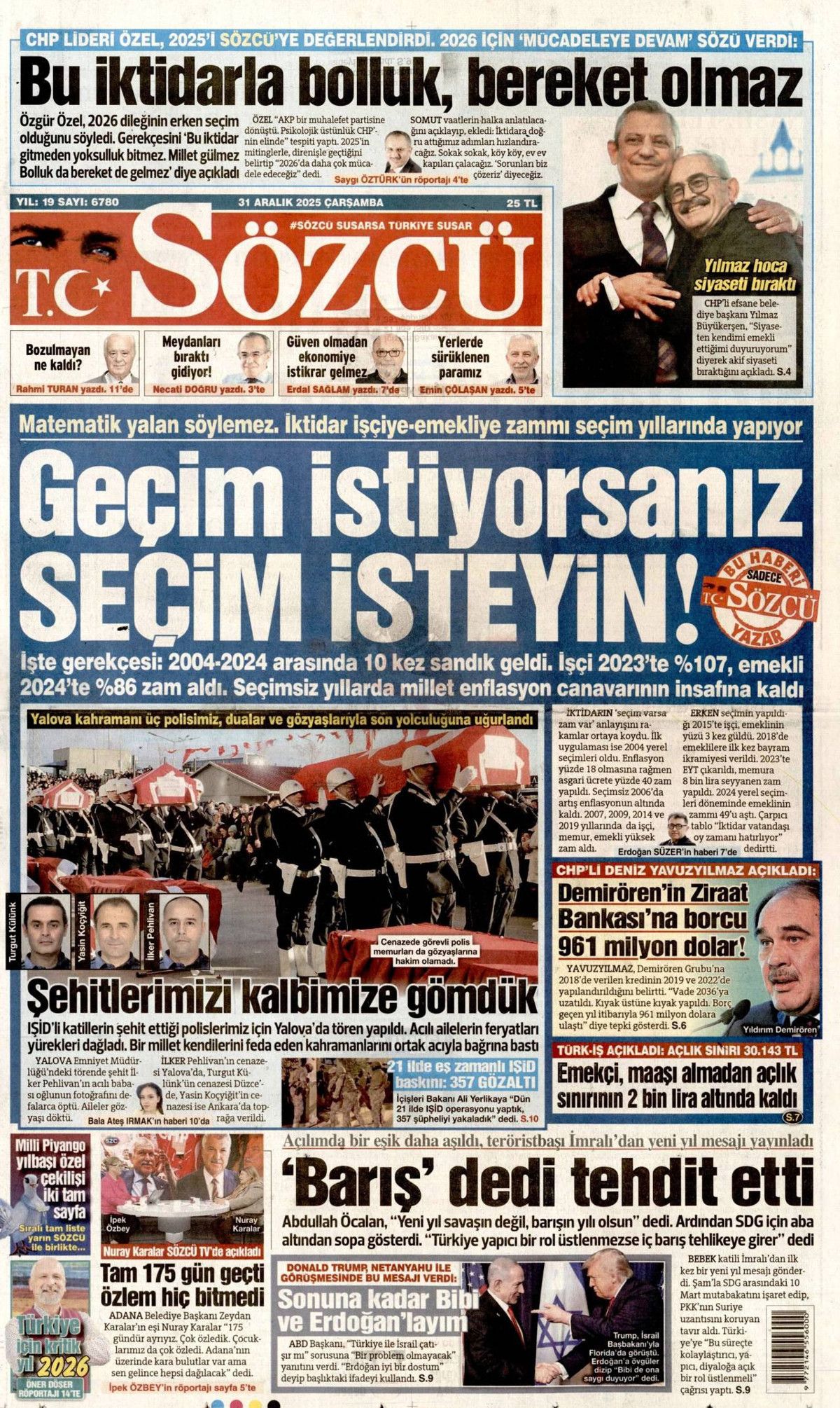 DEAŞ'a karşı büyük temizlik başladı! Elebaşları da yakalandı... 31 Aralık Çarşamba gazete manşetleri 5