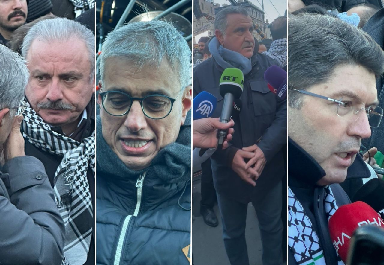 Galata Köprüsü'nde Filistin için tarihi buluşma! Büyük Gazze Yürüyüşü başladı... SuperHaber olarak alandayız! 6