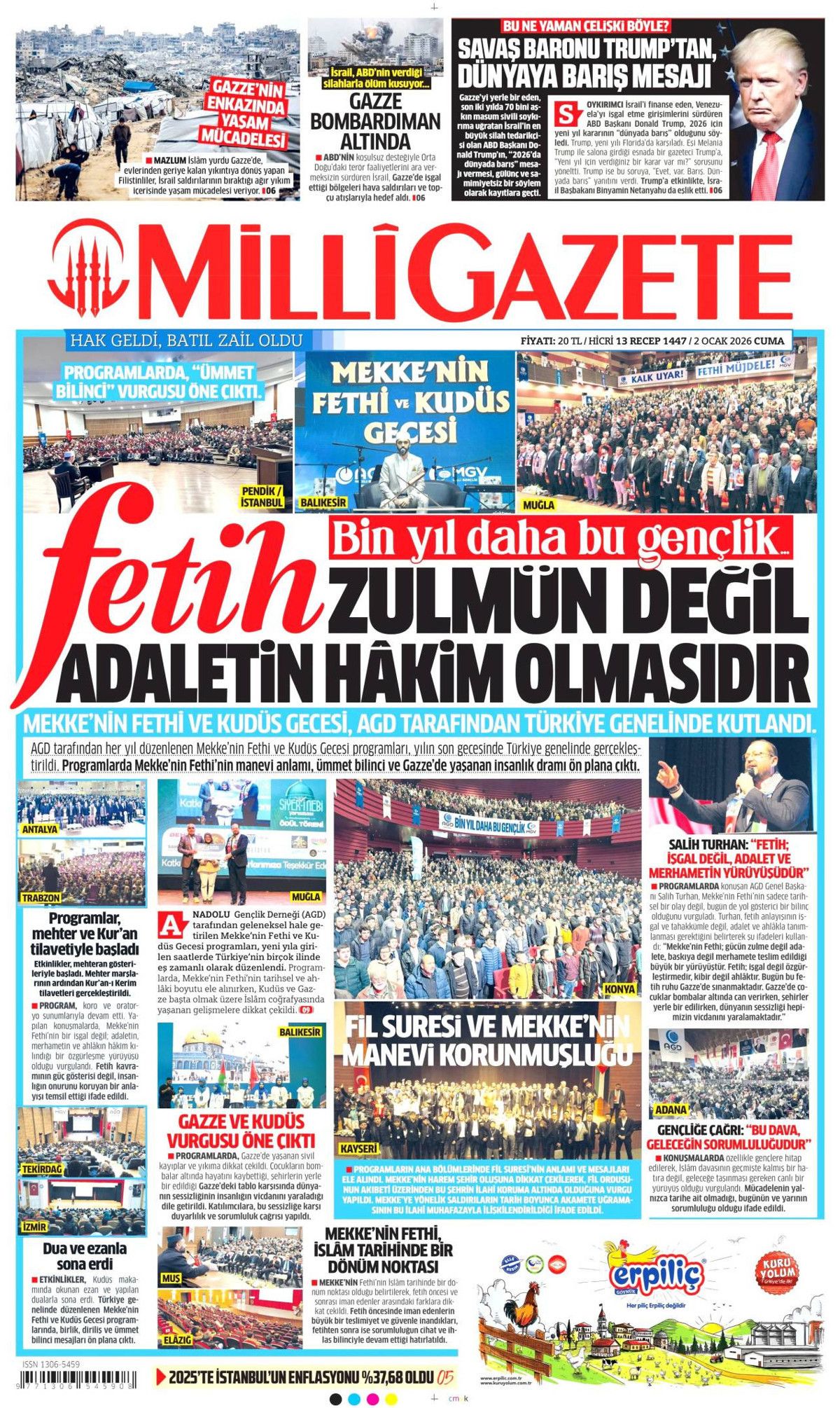 Türkiye susmadı, Gazze'yi unutmadı! Galata'daki tarihi buluşma manşetlerde... 9