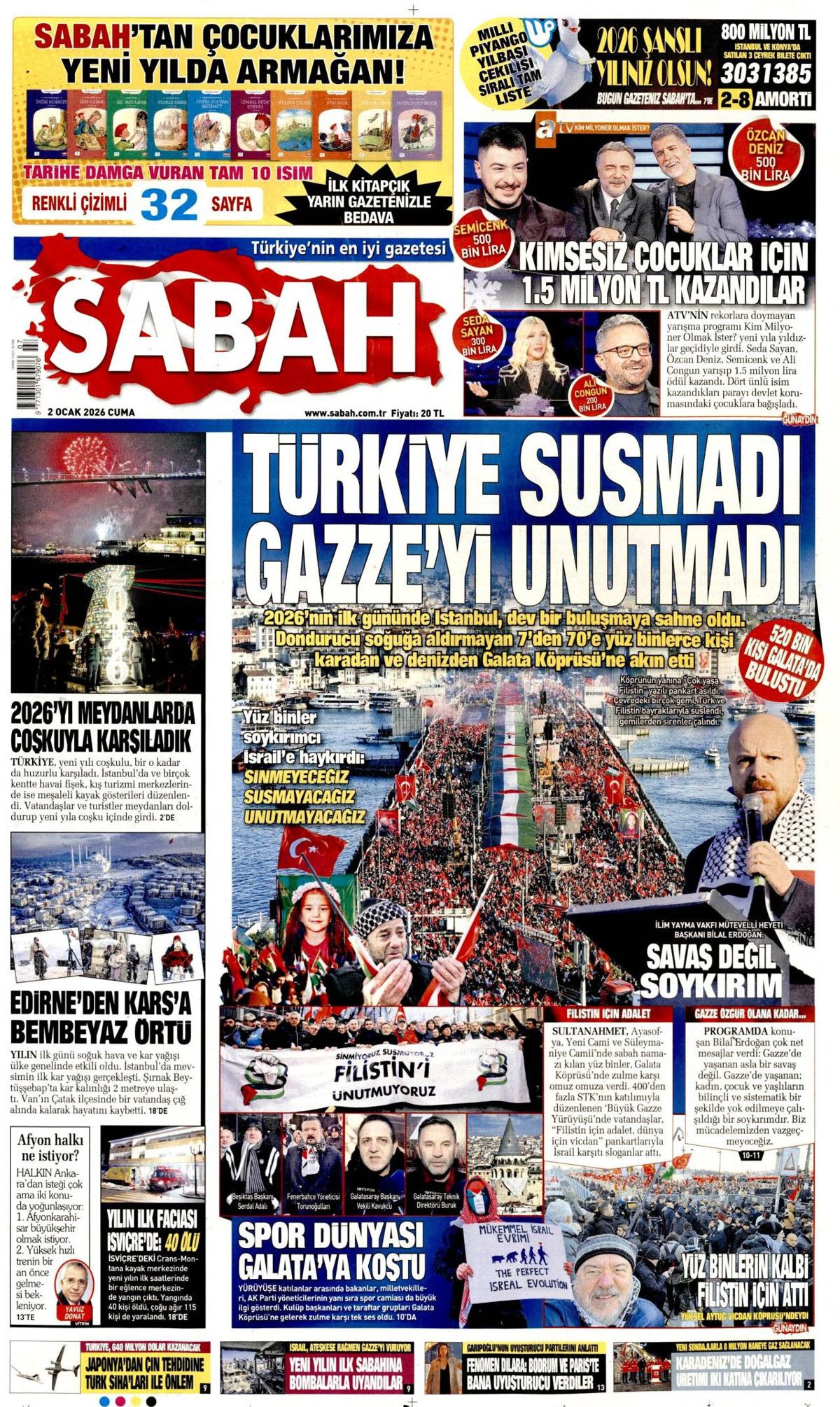 Türkiye susmadı, Gazze'yi unutmadı! Galata'daki tarihi buluşma manşetlerde... 3