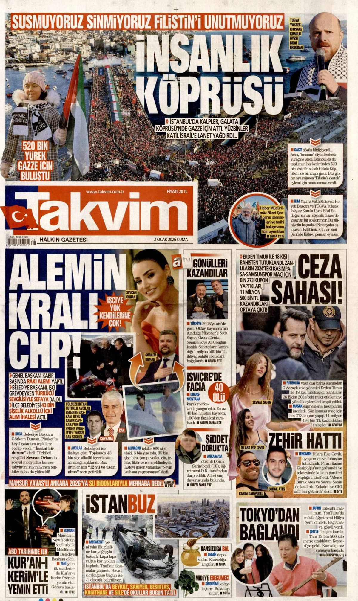 Türkiye susmadı, Gazze'yi unutmadı! Galata'daki tarihi buluşma manşetlerde... 5