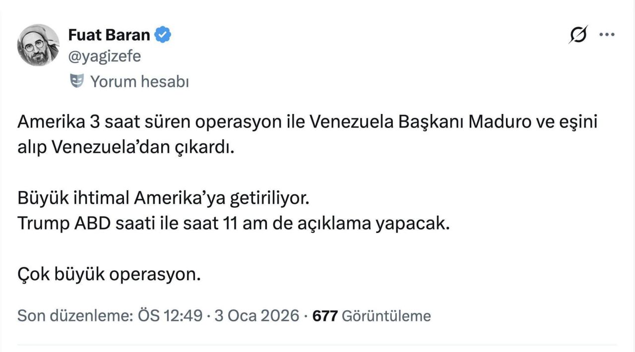 ABD’nin Venezuela saldırısı FETÖ’yü sevindirdi! Firari FETÖ’cüler Trump’ı kahraman ilan etti... 6