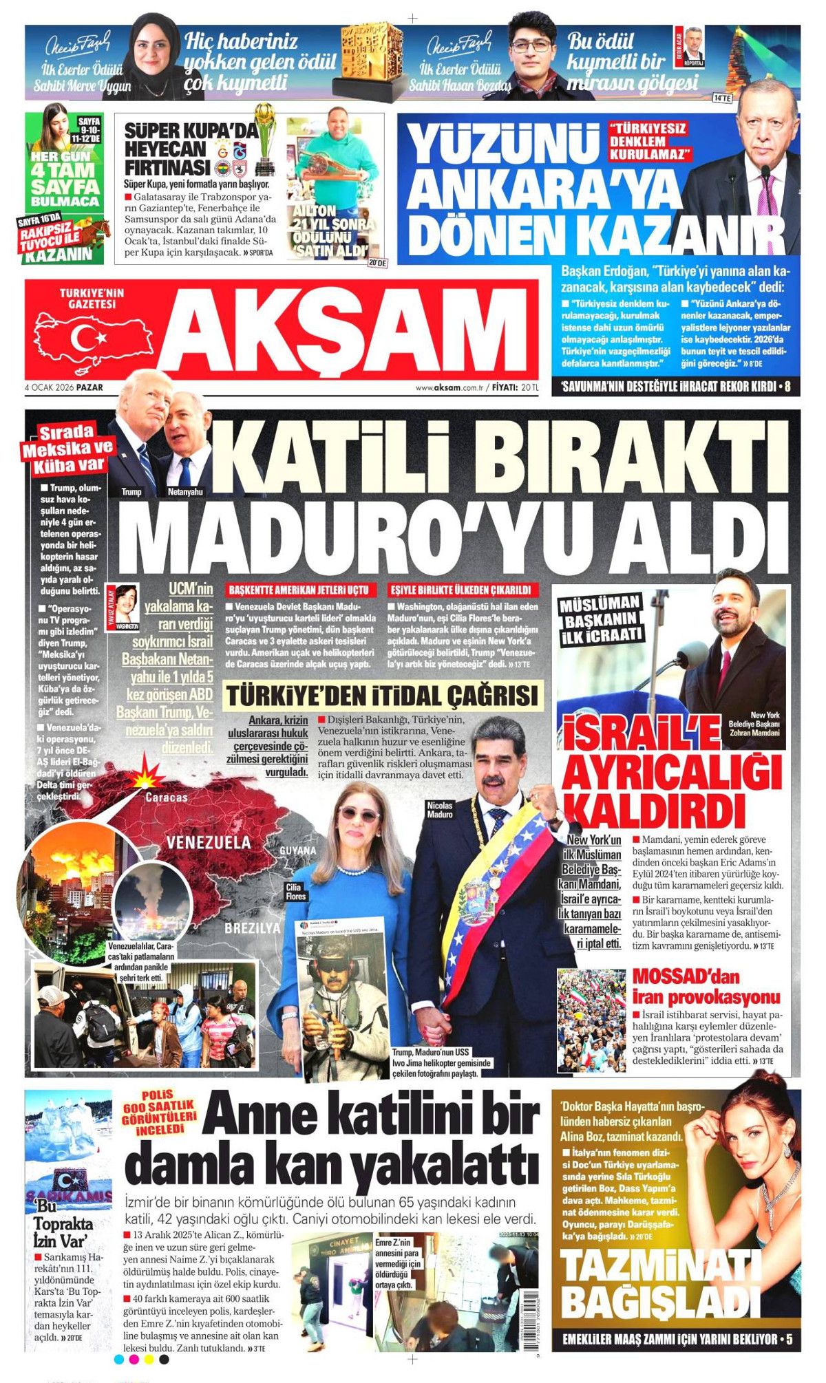 Maduro'ya petrol darbesi! Asrın eşkıyalığı manşetlerde... Hangi gazete nasıl gördü? 16