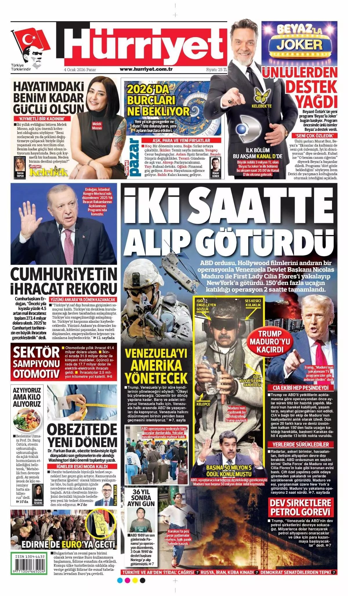 Maduro'ya petrol darbesi! Asrın eşkıyalığı manşetlerde... Hangi gazete nasıl gördü? 1