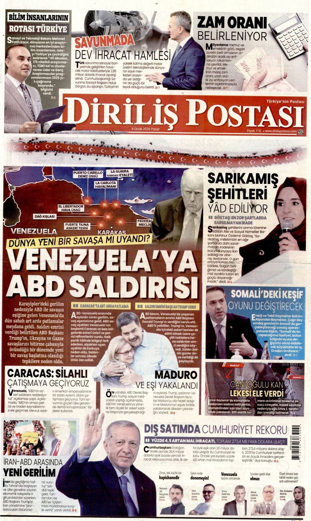 Maduro'ya petrol darbesi! Asrın eşkıyalığı manşetlerde... Hangi gazete nasıl gördü? 14