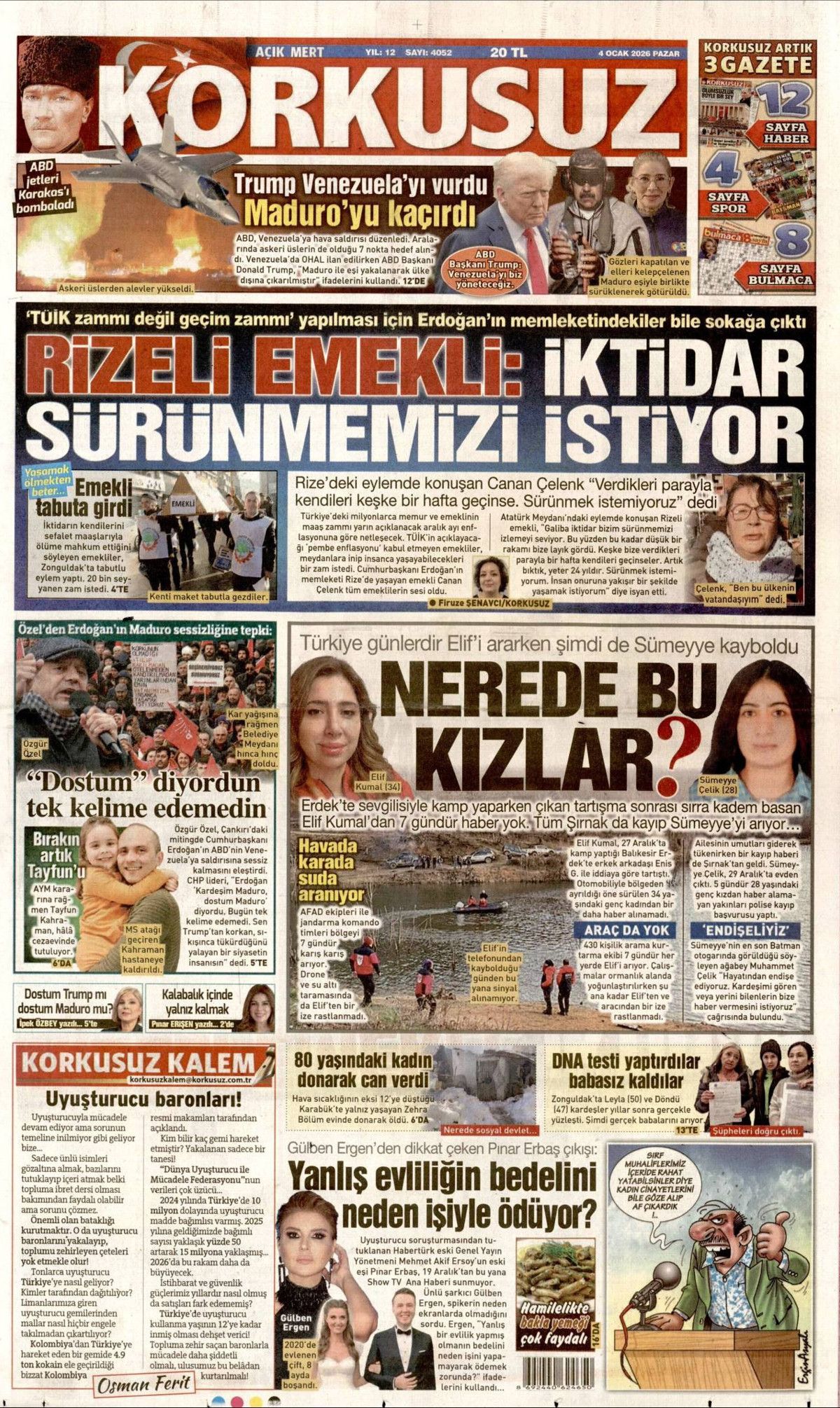 Maduro'ya petrol darbesi! Asrın eşkıyalığı manşetlerde... Hangi gazete nasıl gördü? 21
