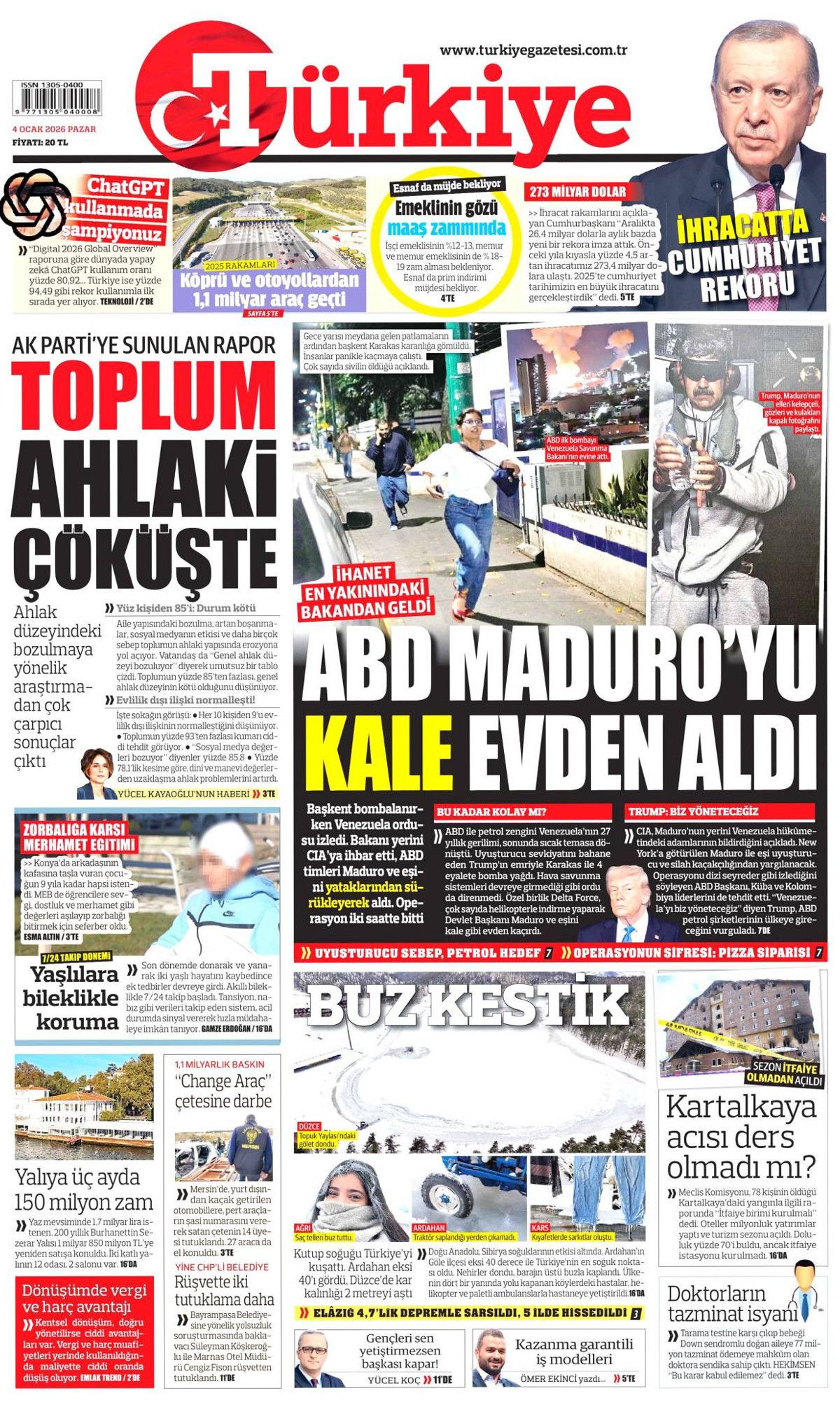 Maduro'ya petrol darbesi! Asrın eşkıyalığı manşetlerde... Hangi gazete nasıl gördü? 4