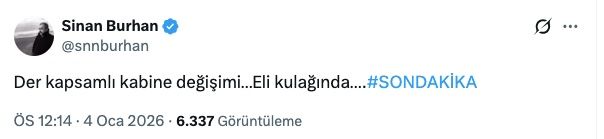 Yeni yıl, yeni kabine mi? Bu gece gözler Resmi Gazete’de: Kabine değişikliği beklentisi Ankara’yı hareketlendirdi 6