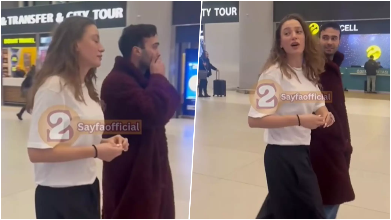 Serenay Sarıkaya ile Mert Demir Paris kaçamağı sonrası havalimanında görüntülendi! 2