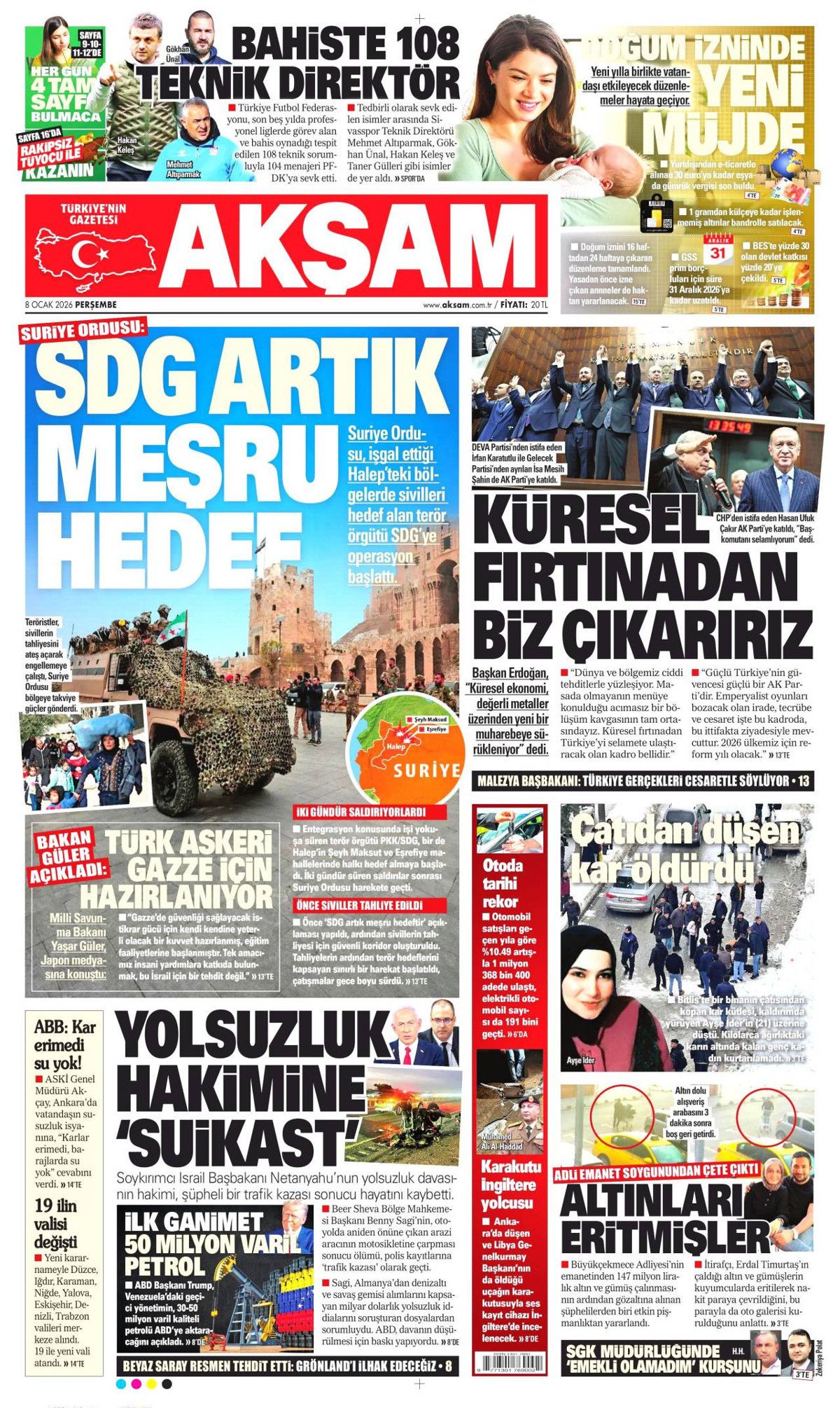 Halep'te hendeğe izin yok! SDG'ye operasyon manşetlerde 12
