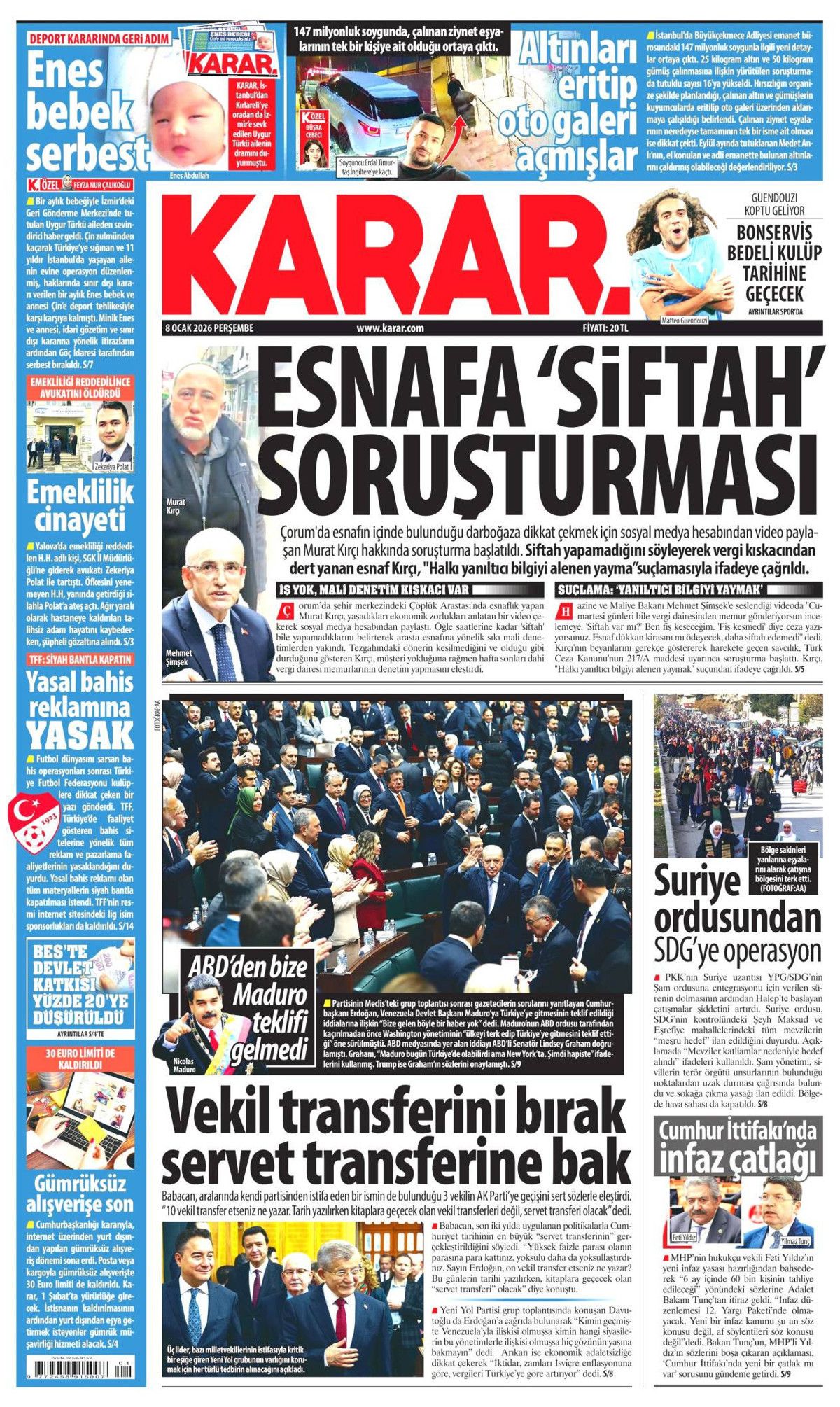 Halep'te hendeğe izin yok! SDG'ye operasyon manşetlerde 8