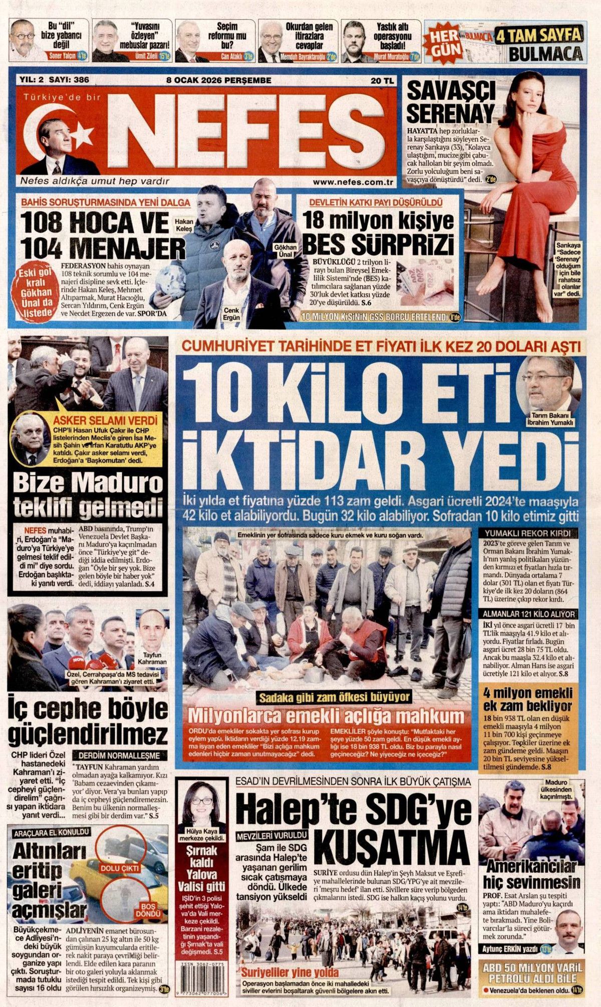 Halep'te hendeğe izin yok! SDG'ye operasyon manşetlerde 22