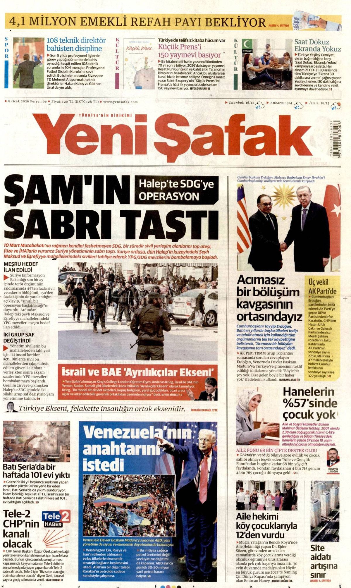 Halep'te hendeğe izin yok! SDG'ye operasyon manşetlerde 5