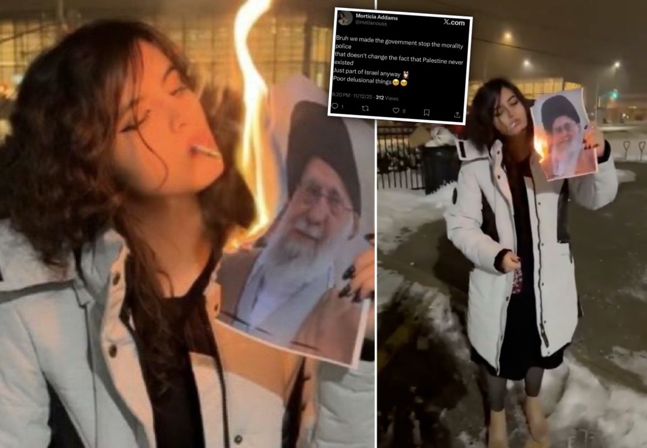 İran’daki protestoların simgesi diye sunulmuştu! “Hamaney'in fotoğrafını yakan kadın”ın Siyonist propagandacı olduğu ortaya çıktı 1