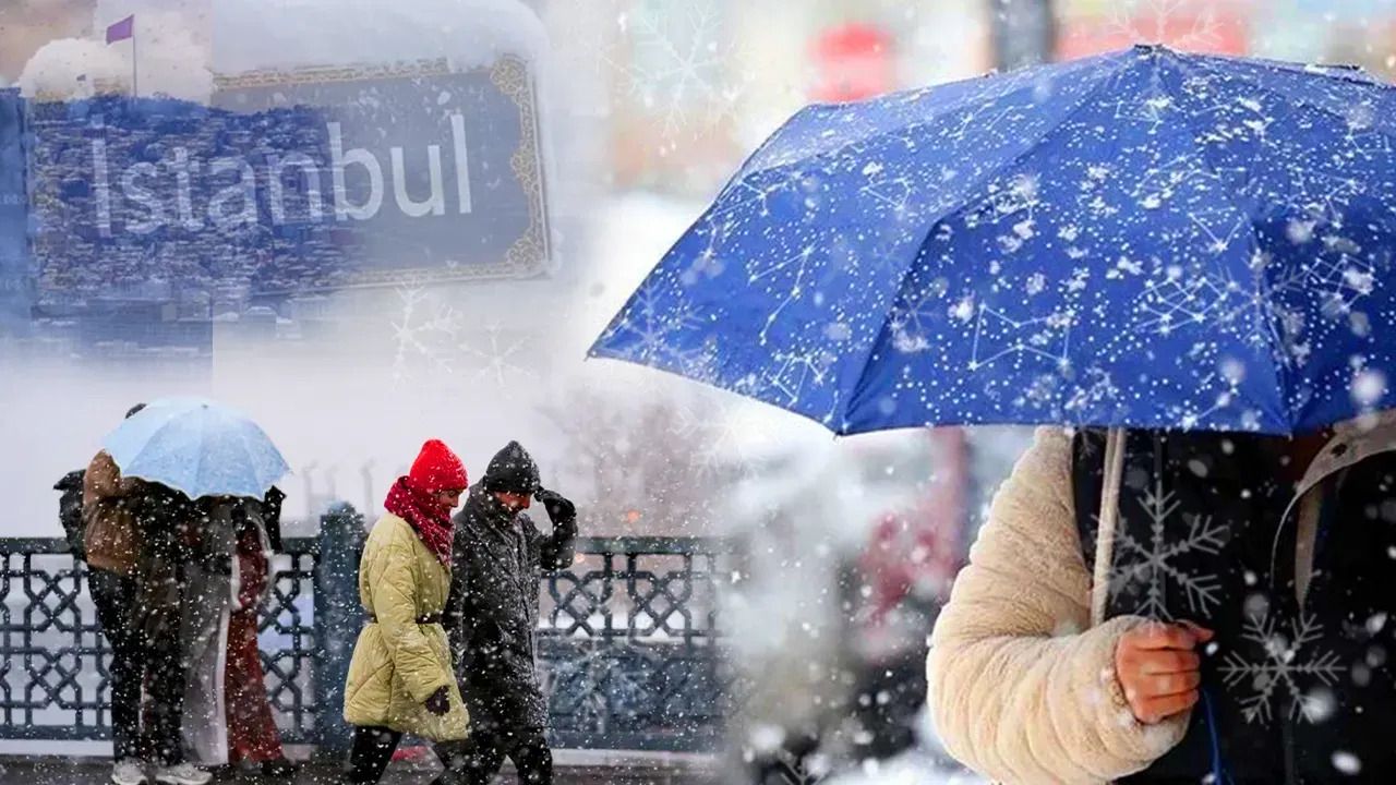 Kar mutluluğu yerini trafik çilesine bıraktı! İstanbul'da etkili olan kar yağışı trafiği kilitledi! AKOM ve Meteoroloji'den peş peşe uyarı... 1