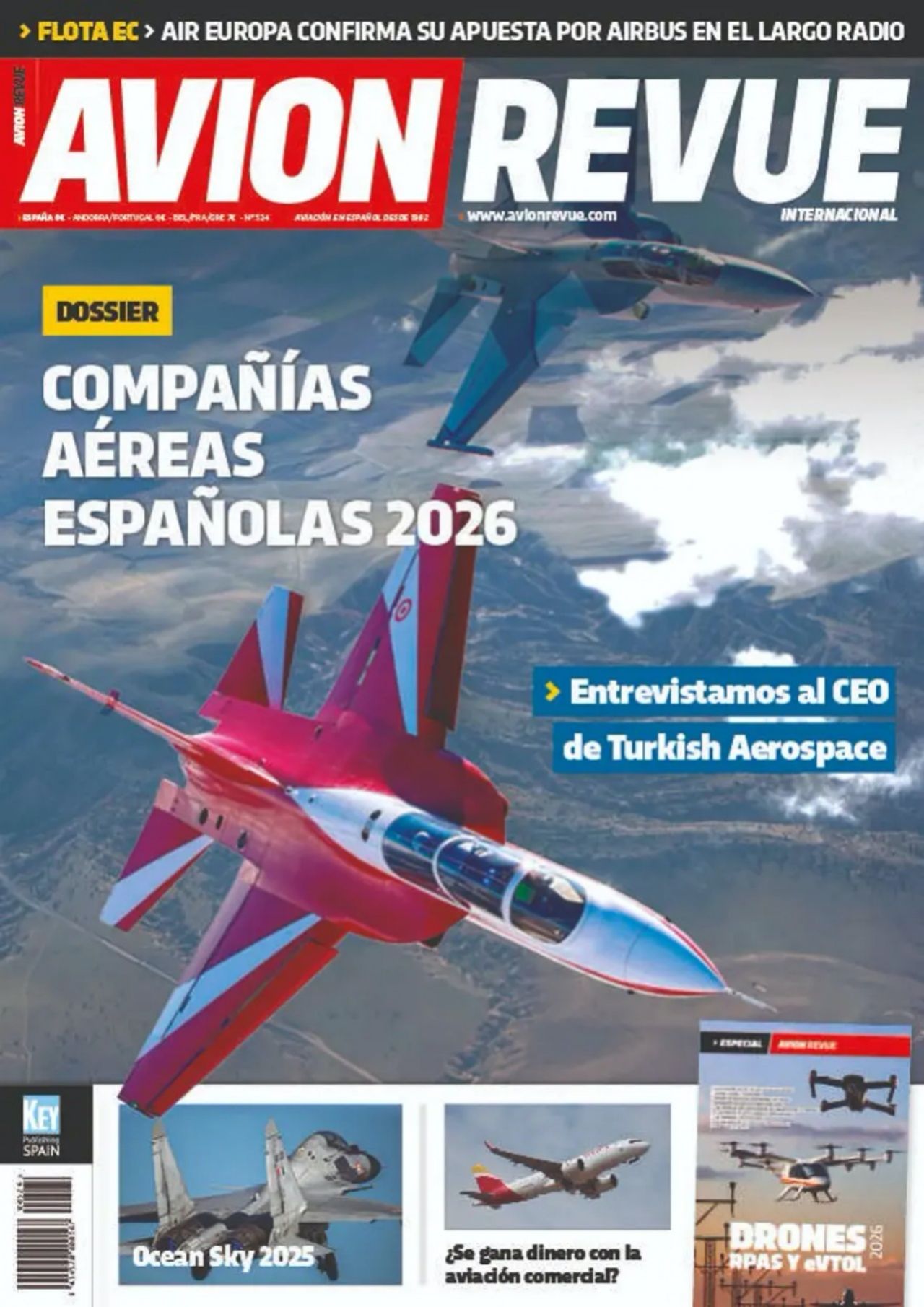 F-5'lerin yerini alacak! HÜRJET İspanyol havacılık dergisinin kapağında! 1