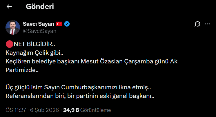Siyaset kulisleri bu iddiaya kilitlendi: Bir belediye başkanı daha CHP’den AK Parti’ye geçmeye hazırlanıyor 5